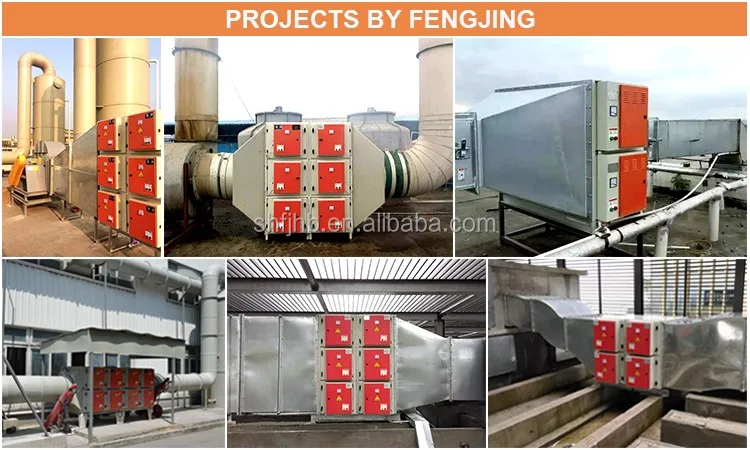 
Purified Air ESP higher Voltage Power Commercial oil mist smoke Electrostatic filter Machine 