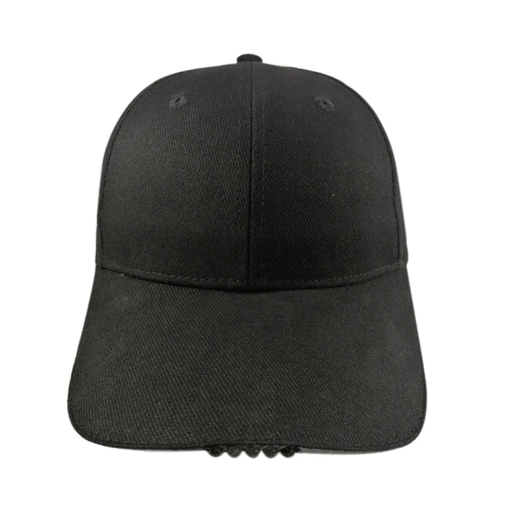 Wholesale Best Quality  Customize Led Light 6 Panel Baseball Hat  Fashion Glow Led Cap