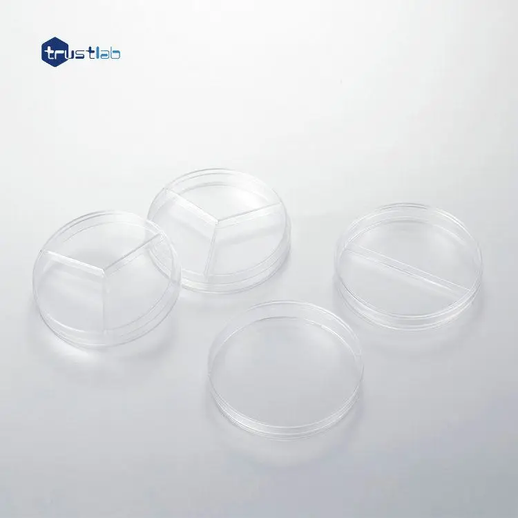 Lab cell culture glass petri dish