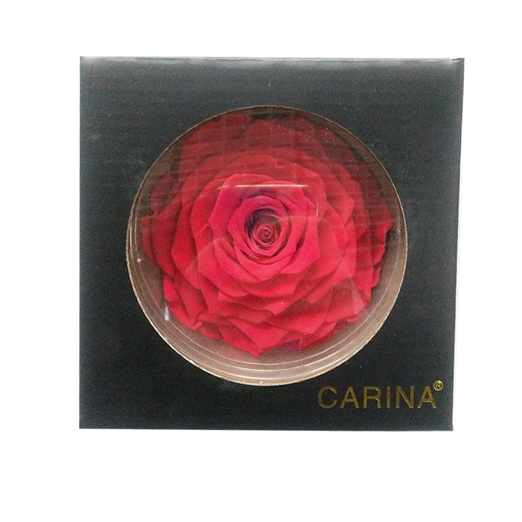 
9-10cm Preserved Rose Head For Ornament Everlasting Flower 