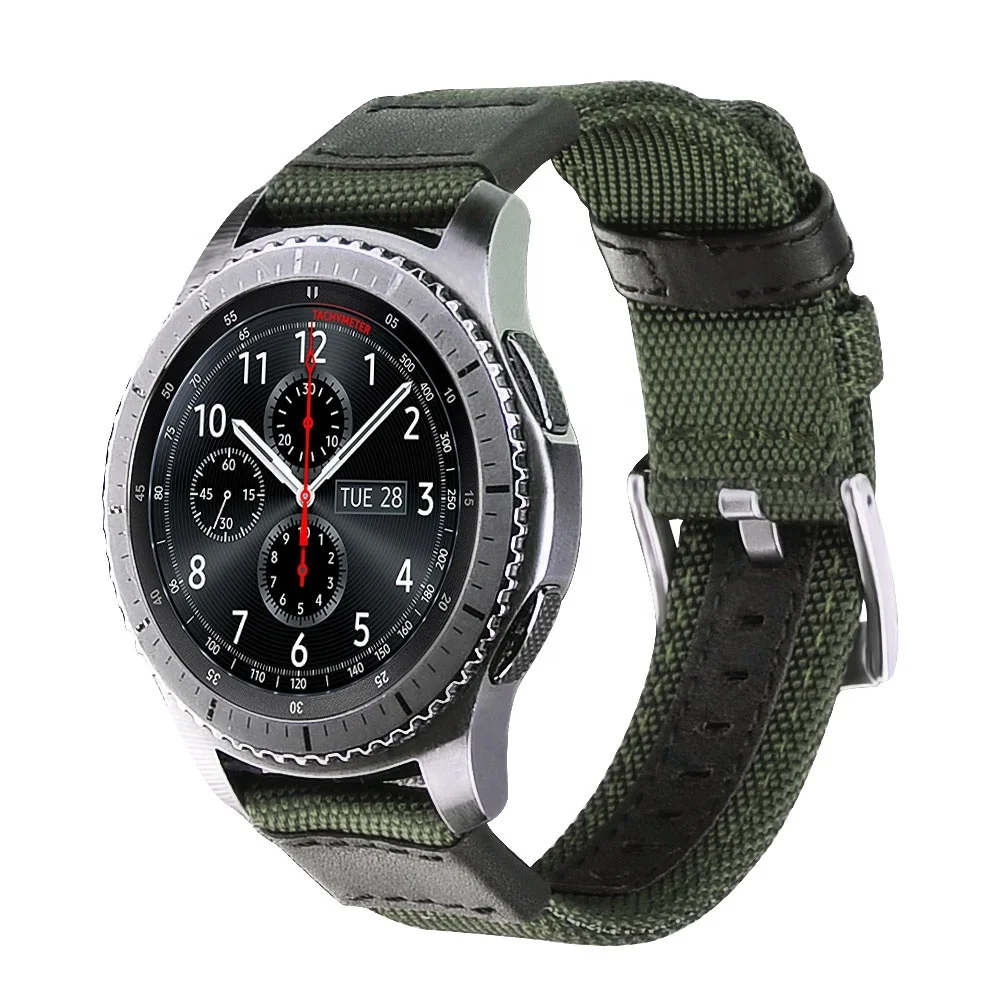 Прочный сменный нейлоновый ремешок для часов samsung gear S3 22
