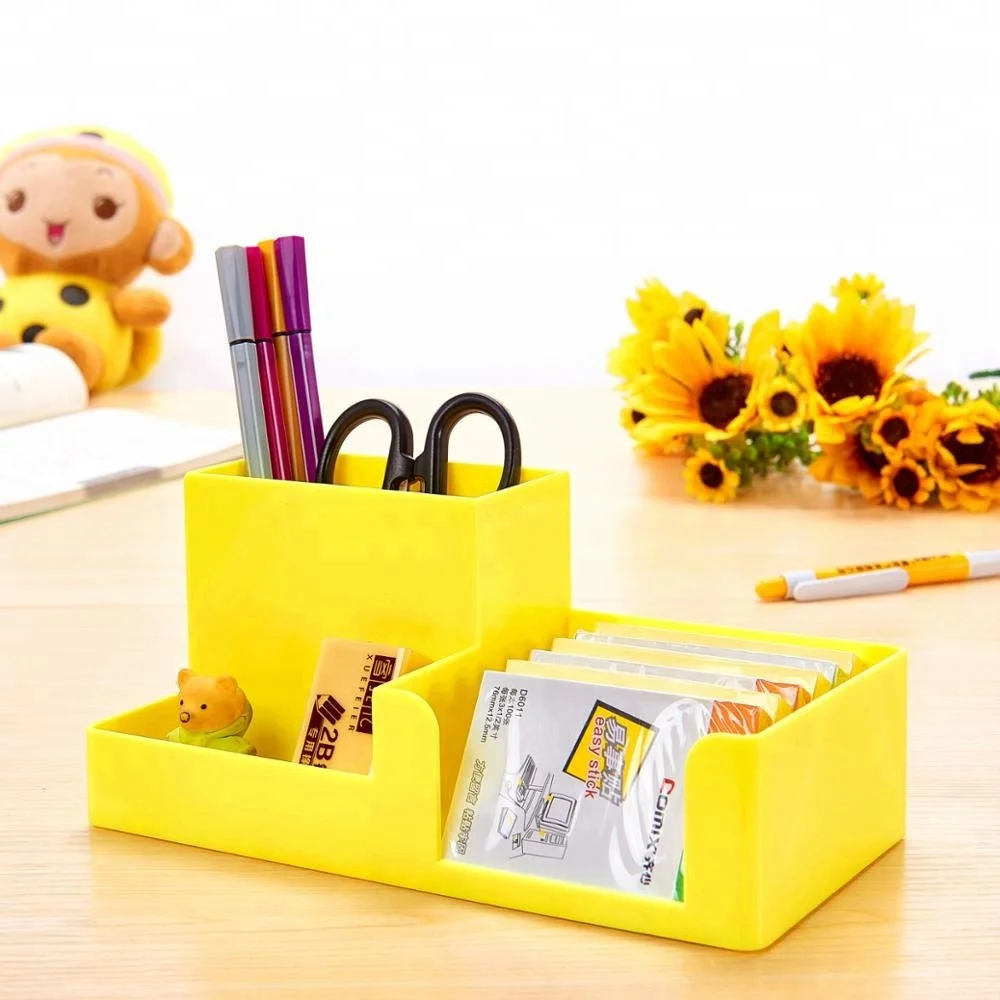 
Promotional Colorful Plastic Pen Holder Custom Logo 