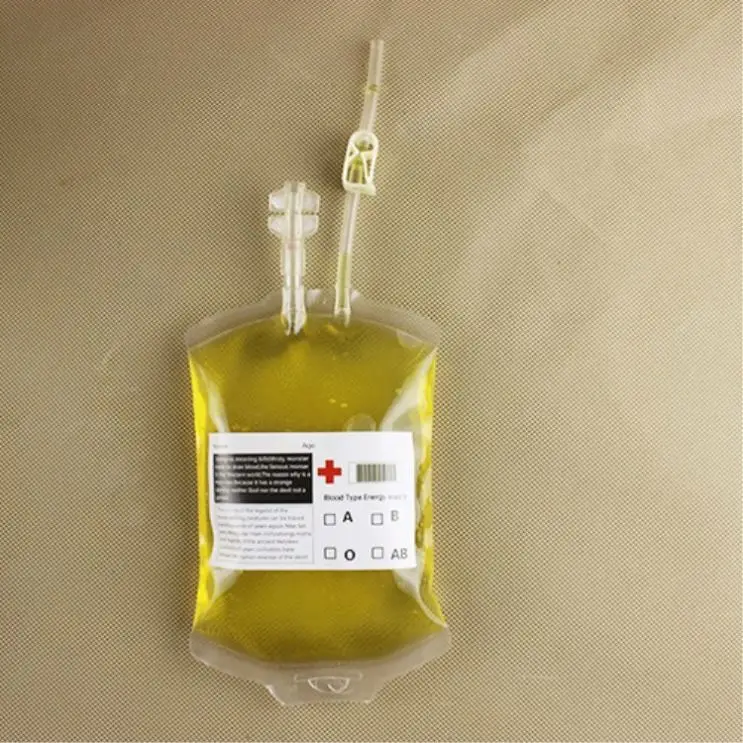 Custom accepted Empty Blood Vampire Spout bag Juice Cocktail Halloween wine pouch with spout