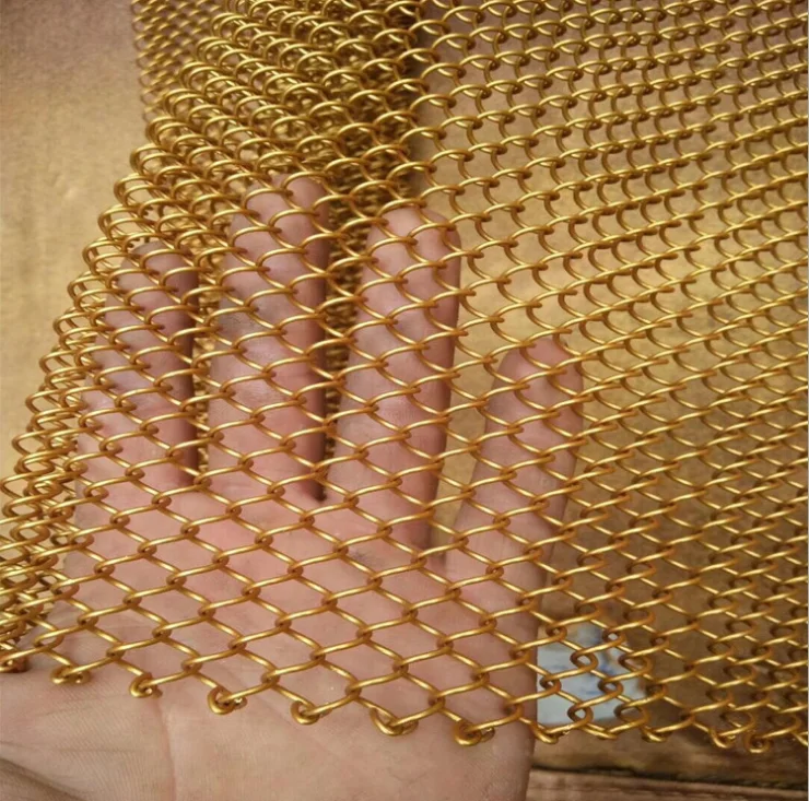 Stainless/ Copper/ Aluminum Decorative Metal Chain Mesh Curtain