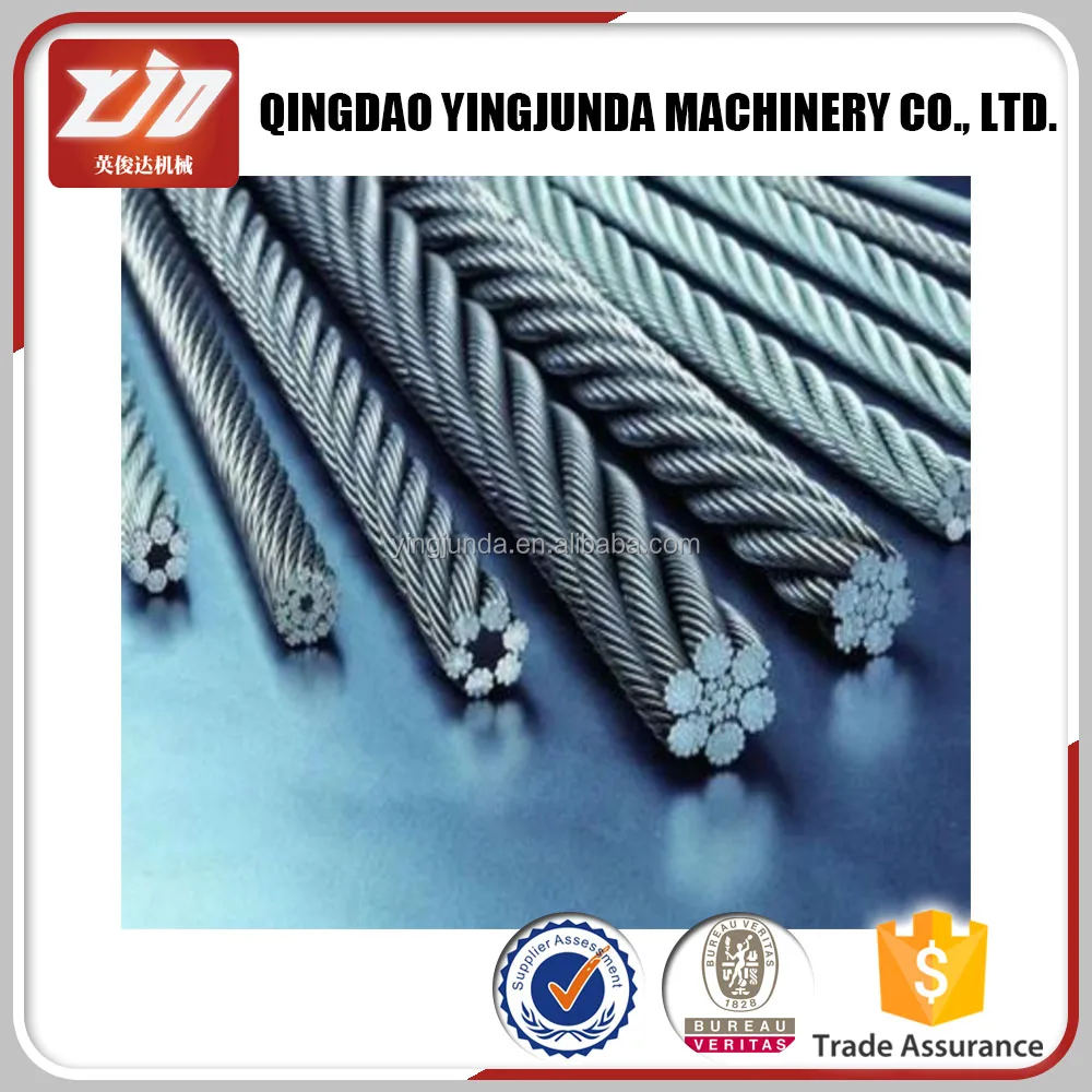 Winch Rope And PVC Zinc Coated Galvanized Steel Wire Rope Strand