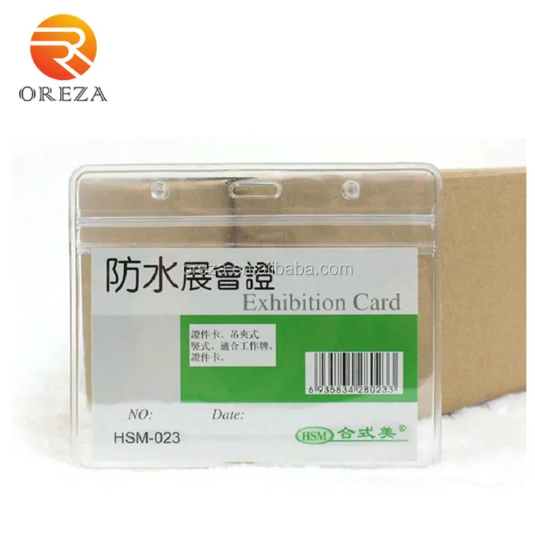 A3,A4,A5 High transparency clear plastic hard PVC card holder
