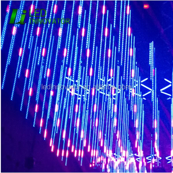 Kinetic 3D chandelier,dmx 3d vertical tube led stage light for night club