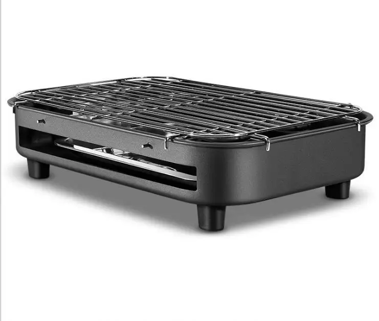 Easily Cleaned Smokeless Stainless Steel Barbecue Grill Indoor Electric BBQ Grill