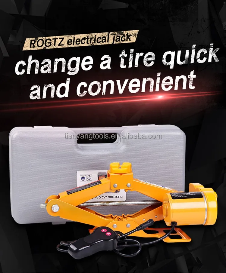 High Quality CE ISO Approved Professional Mini Portable 3T Full Automatic Electric Scissor Car Jack for Emergency Repair