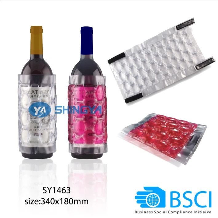
PVC gel wine cooler wine cooling sleeve gel champagne cooler 