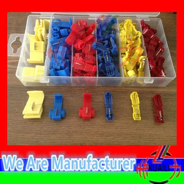 KUAILI Quick Splice Scotch Lock Quick Splice Wire Connectors Red Blue Yellow CONNECTOR TERMINAL KIT Quick Splice Scotch Lock