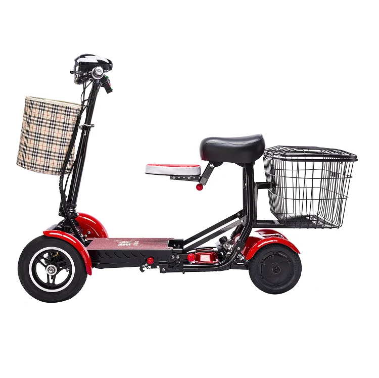 handicapped electric scooter children and  kids foldable electric 4 wheels scooter