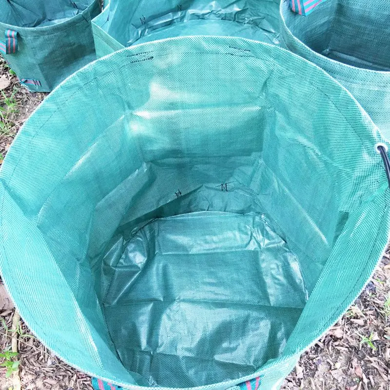 Hot Sale Reuseable Heavy Duty Garden Refuse Bag Pop Up/Pe 600d Polyester Gardening Leaf Waste Bag With Packaging Bag
