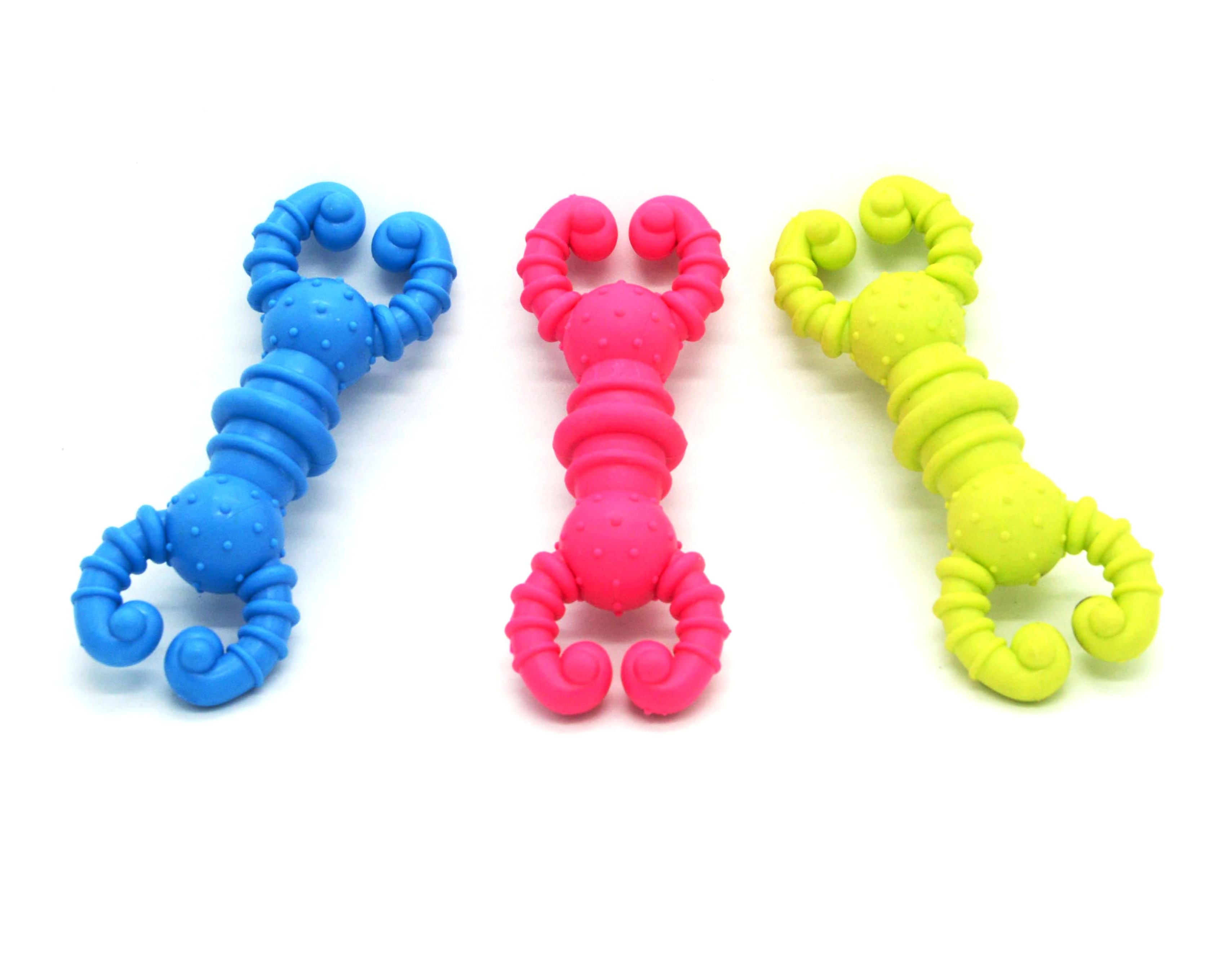 
Pet products shrimp pet chew toy hard rubber dog interactive toy for aggressive chewers 