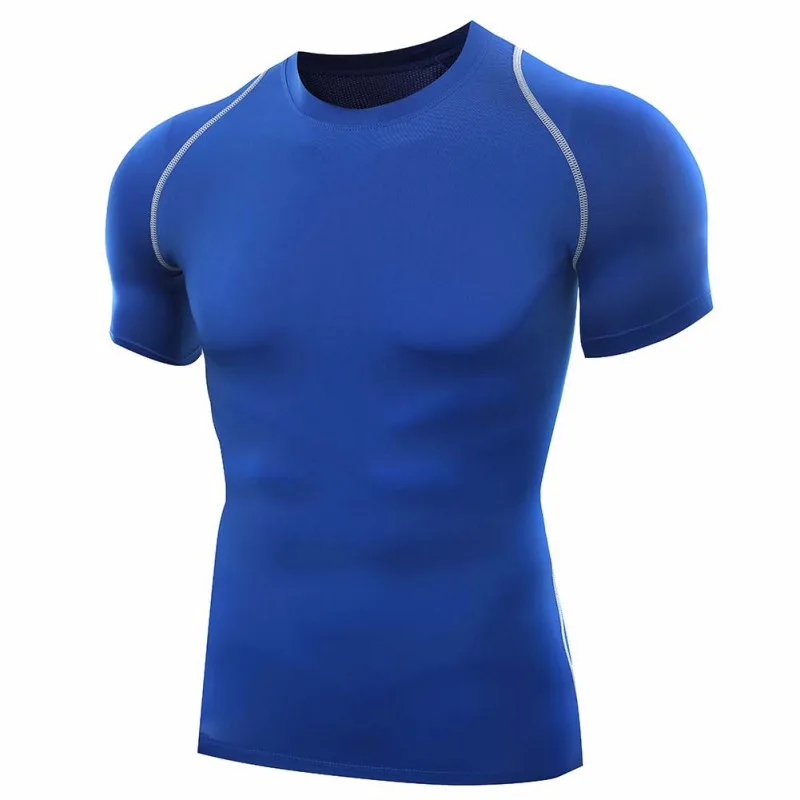 Men Compression Wear Workout T Shirts Sports Fitness Top for Running Mens Tights Private Label Fitness Wear