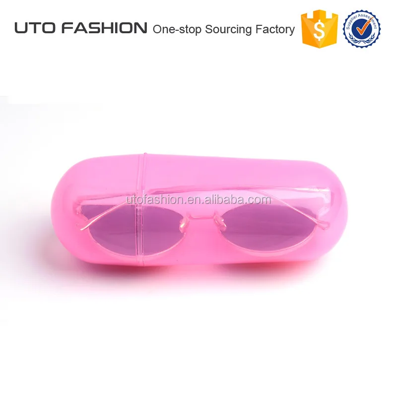 YT8054 Pill shape plastic eyeglasses case