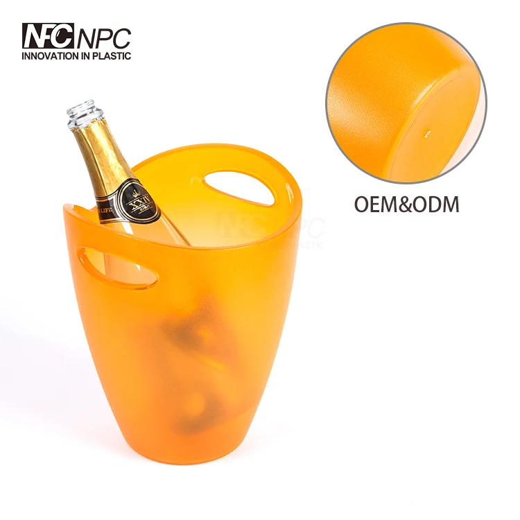 Custom Color High Quality Wholesale Price Promotional 10L plastic double wall ice bucket