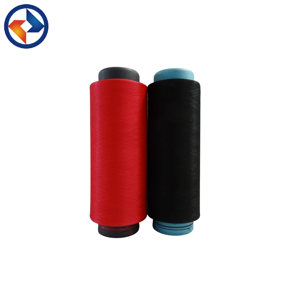 140D/48F nylon 6 dope dyed DTY semi dull with slight intermingled yarn