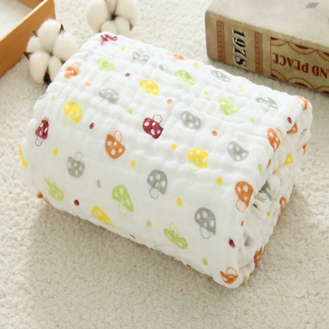 
China supplier cloth 6 layer cotton baby muslin swaddle blanket 