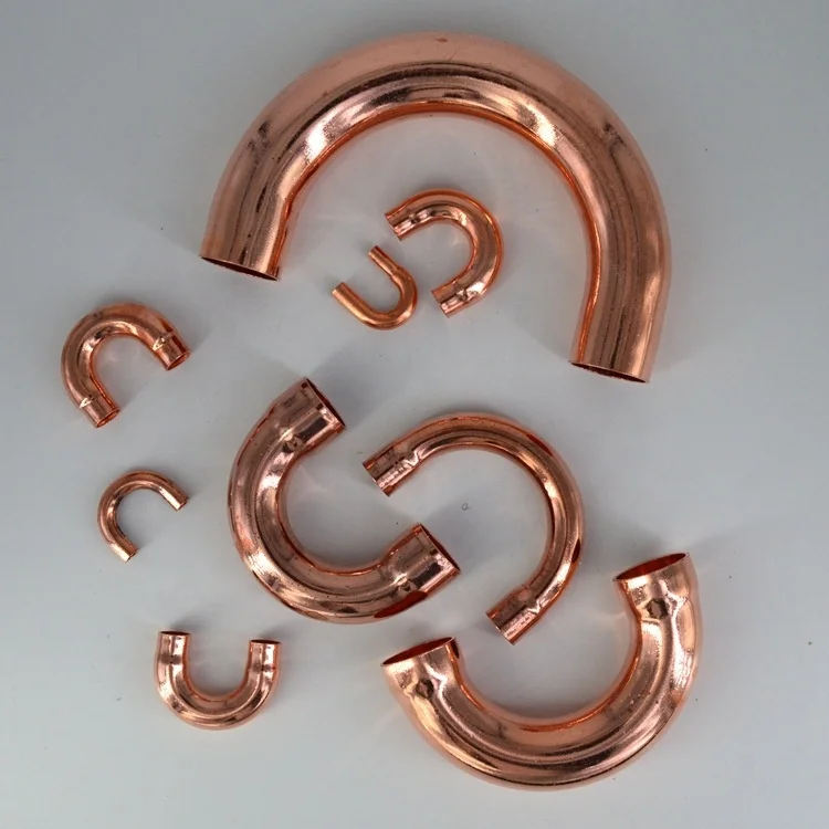 Factory Manufactured Refrigeration Copper Tube Fittings U Shape Elbow