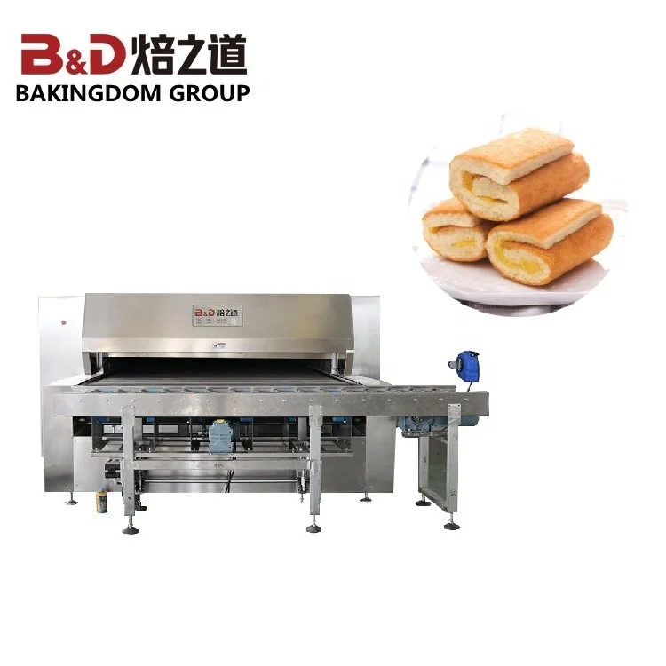
High Production Swiss Roll Cake Maker Machine Automatic Production Line 