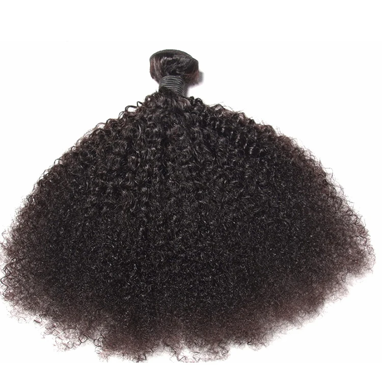 Wholesale Natural Cuticle Virgin Remy Kinky Curly bundles Extension Type 4a 4b 4c Human Hair
