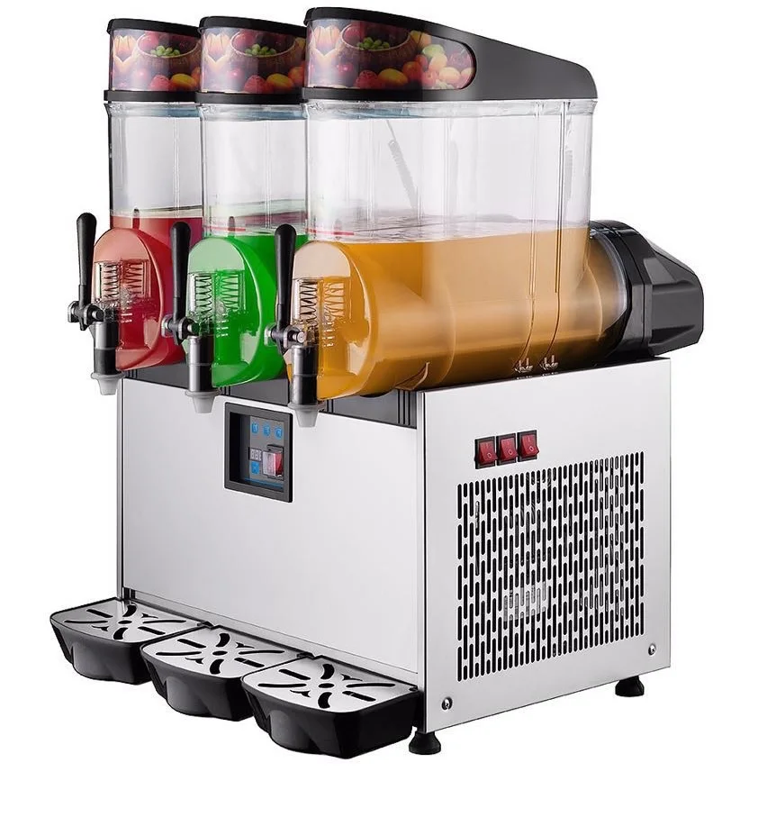 Производитель Маргариты slushy 3 Емкость емкость 15L стальной пластиковый замороженный напиток дешевый slushie Slush Ice Machine