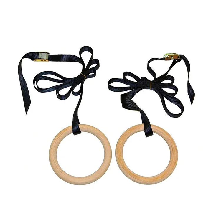 Gym Professional Adjustable Birch Wood Ring For Gymnastics