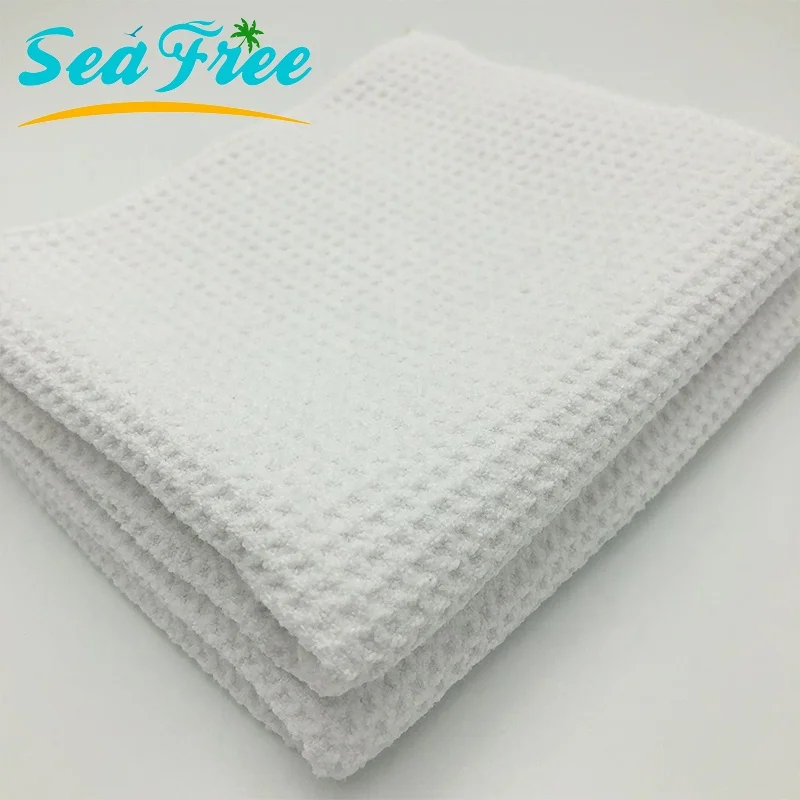 2019 Honeycomb Golf Towels 400gsm Custom Logo microfiber Gym Sport Bath Wholesale Beach Towel For Family Use