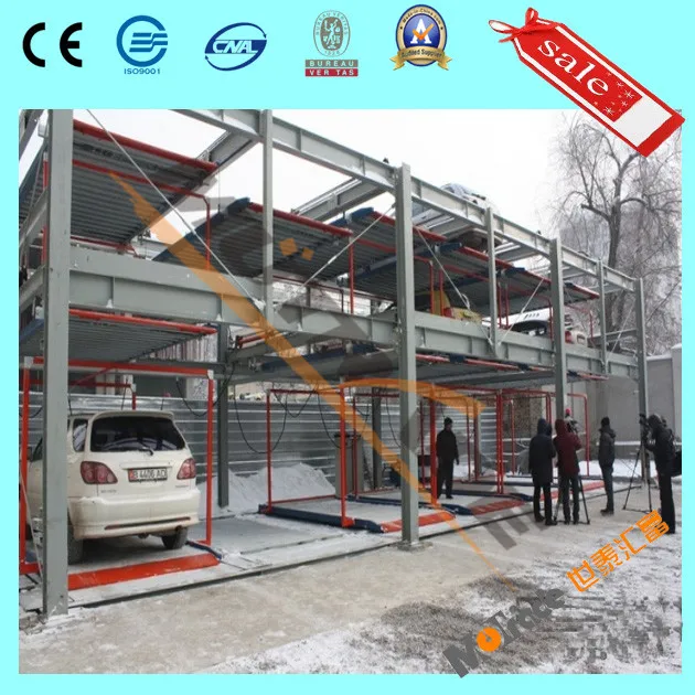 двухуровневая парковка с приямком