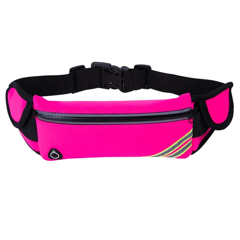 Running Belt Waist Bag With Water Bottles Best Fitness Gear Reflective Waist Pack Phone Holder for Running Hiking , Cycling