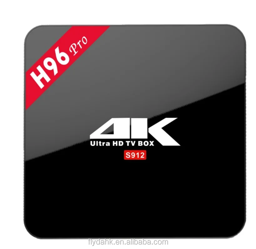 Original H96 PRO Android 7.1 Smart TV Box Amlogic S912 Octa Core Wifi 2.4G&5.0G Bt4.0 2G/16G PC BOX H96 PRO