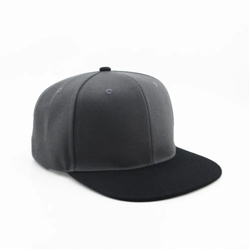 blank 6 panels flat hat factory hip-hop cap for sale custom snapback cap