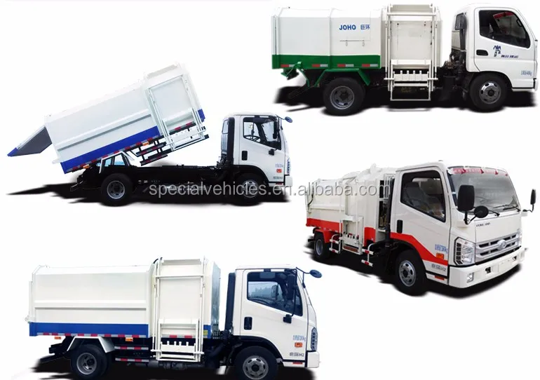 Новый самозагружающийся мусоровоз/боковые подъемные контейнеры, мусоровоз Ruvii, специальная марка для продажи