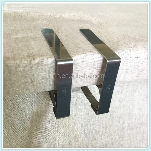 Серебряный зажим для скатерти 8*7 см из нержавеющей стали 201