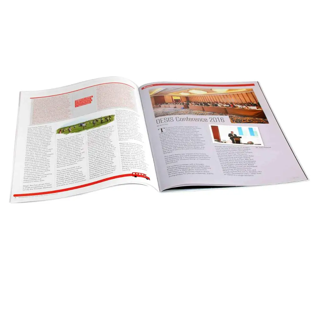 Offset printing wholesale custom low price colour magazine printer
