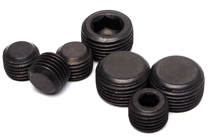 M3 M4 M5 M6 M8 M10 M12 Steel hydraulic screw plug DIN906 Hex Socket Pipe Plugs Screw
