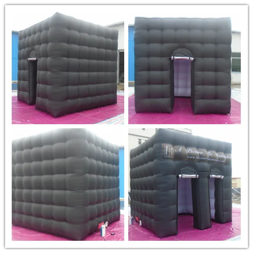 LED lighting cube tent for event party, advertising cube tent LED inflatable photo booth
