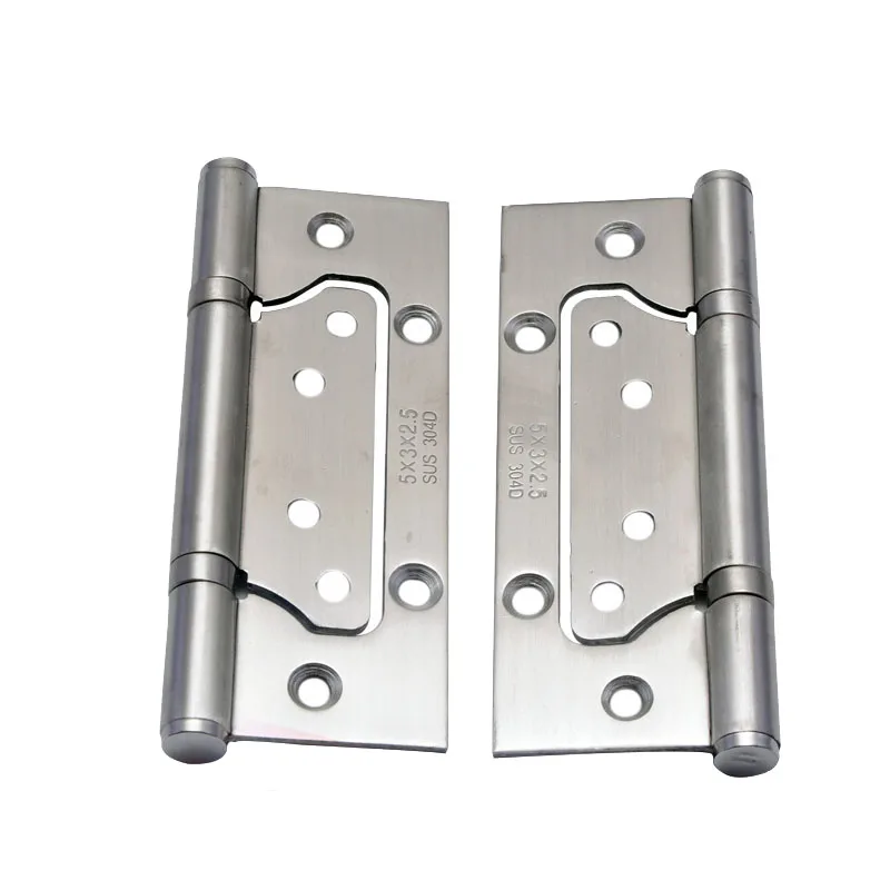 ss304 butterfly flush sub mother door hinge with two ball bearing