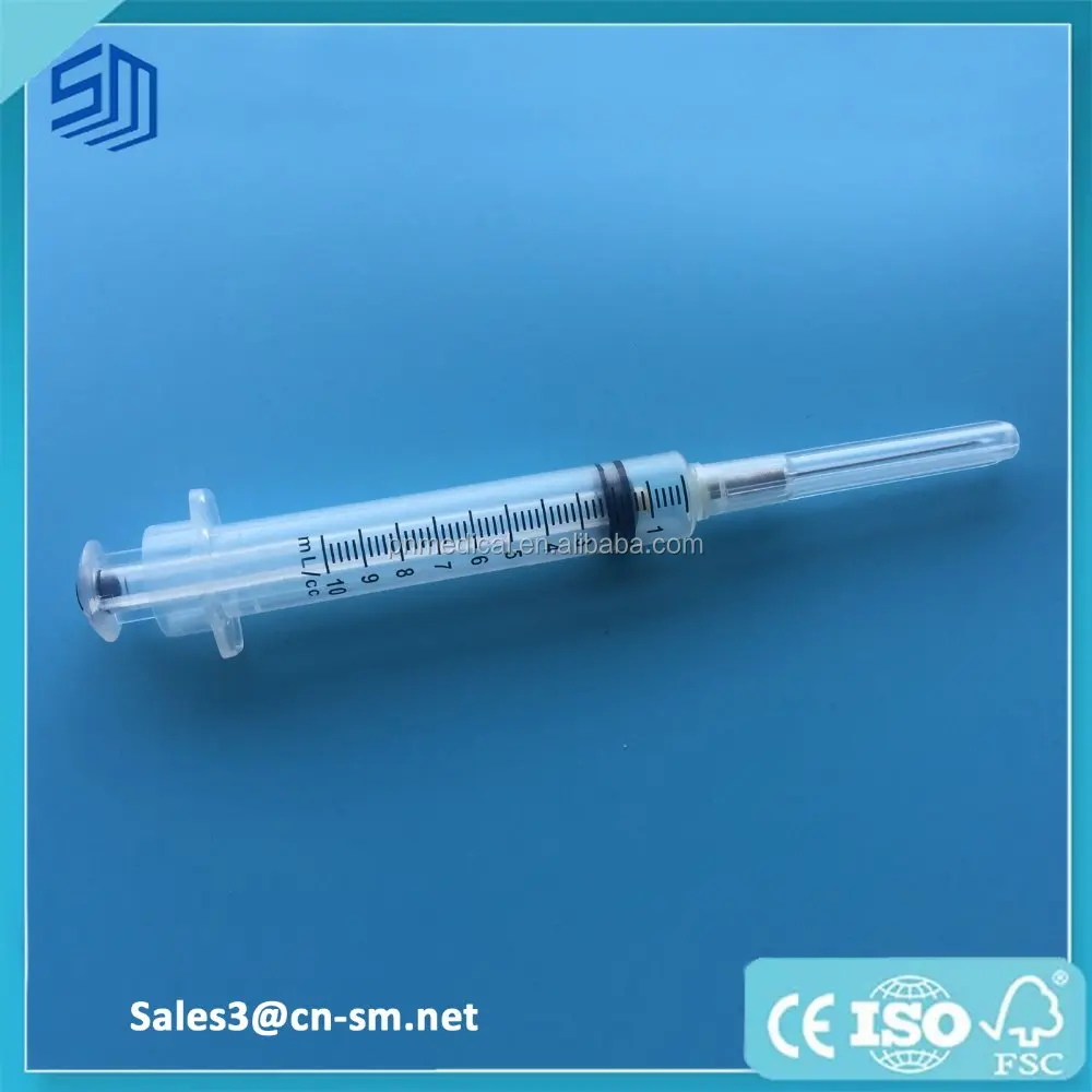 
Automatic retractable needles safety syringe with spring 