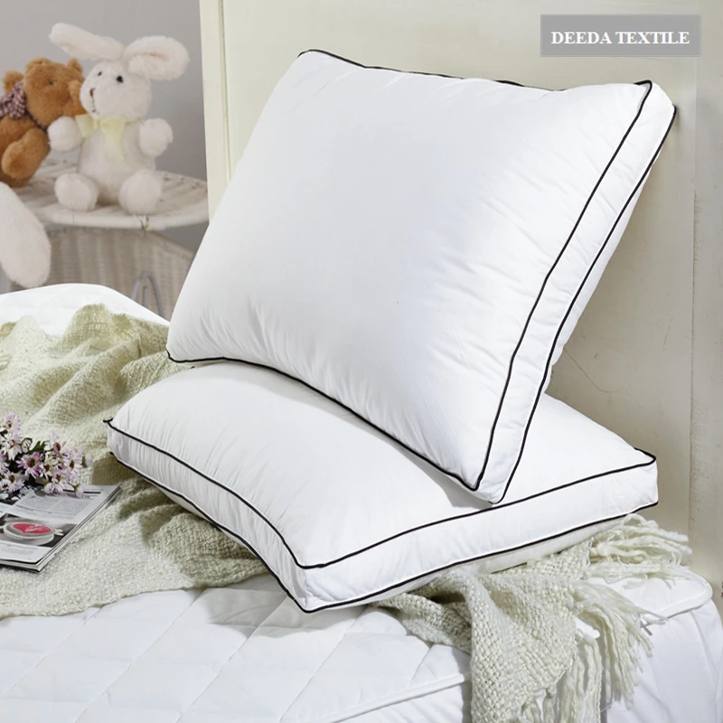 Deeda factory high quality siliconized microfiber hotel pillows