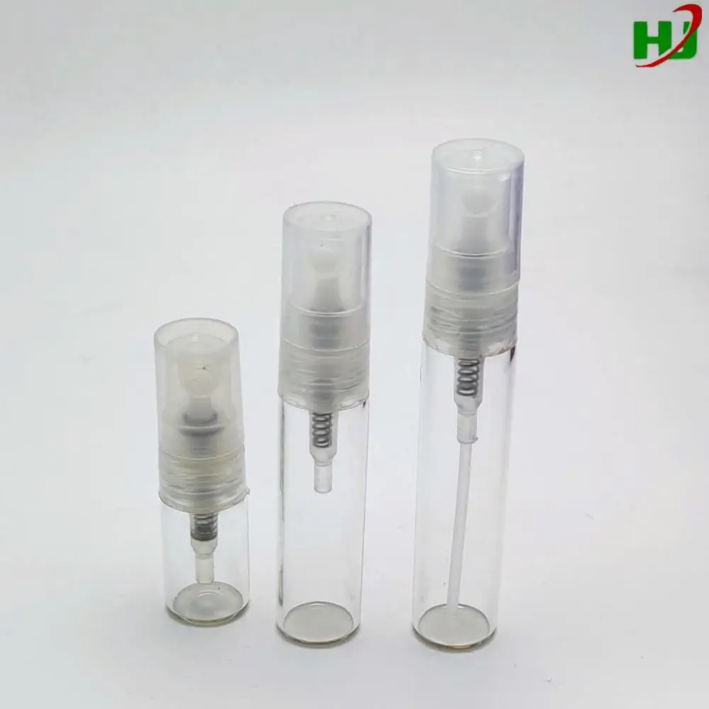 2ml 3ml 5ml sample glass vials with screw mist sprayer