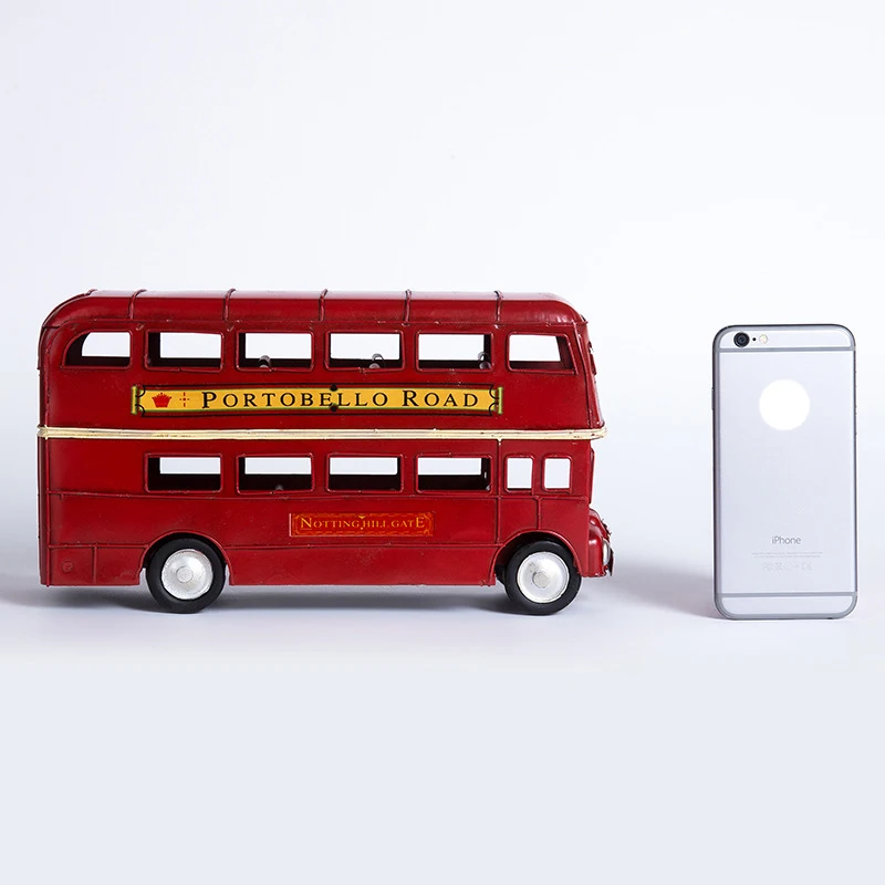 Fashion alloy england toys pull back truck ,metal car bus model for sell hot Antique style Vintage car model