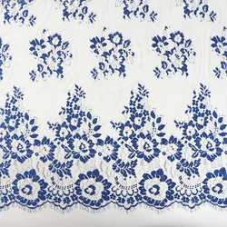 Hot sale quality beautiful breathable flower embroidery eyelash mesh fabric for clothing