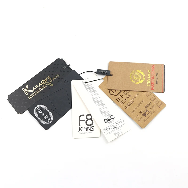 Good Price Supply Direct Square Spot UV Hemp Vintage Hang Tag