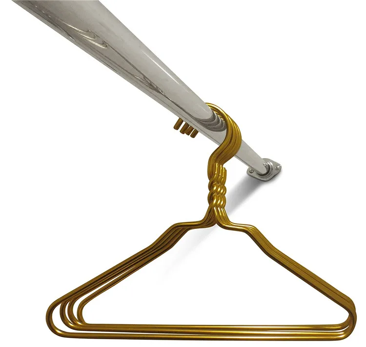 Heavy Duty Beautiful Gold Aluminum clothes Metal Suit Coat Hangers