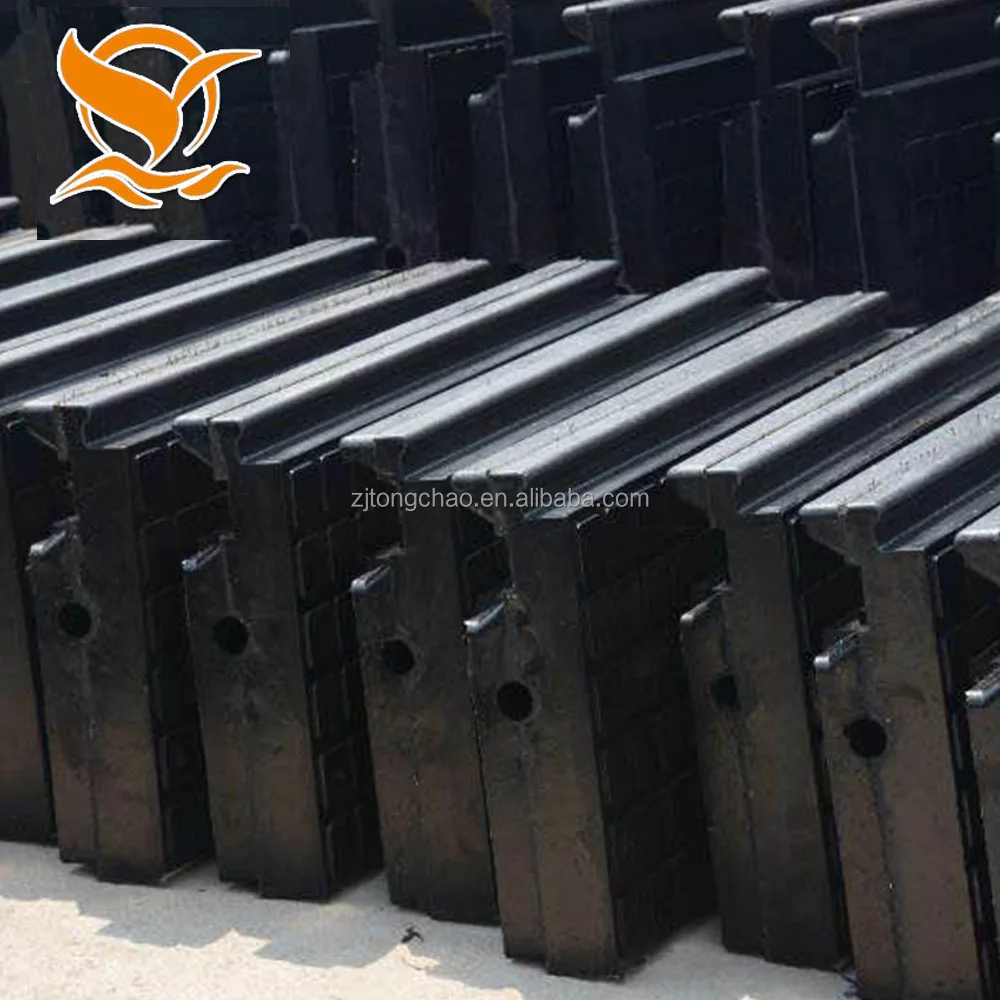 2018 railway track grooved rubber sole railroad rail crossing plate