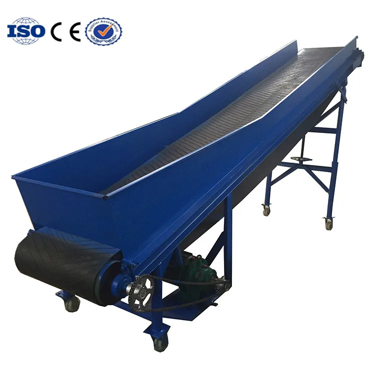 KEDA brand Belt Conveyor for Loading The Waste Plastic Bottle and Film