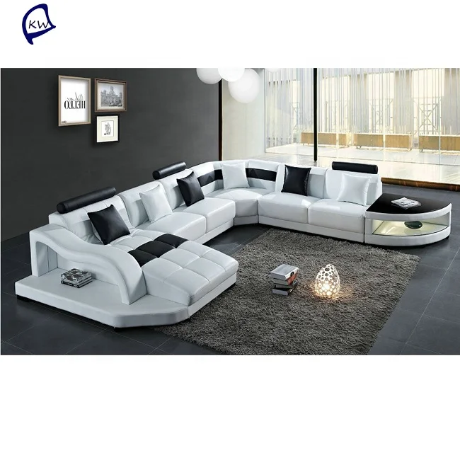 modern u shape leather sofa l shape corner sofa