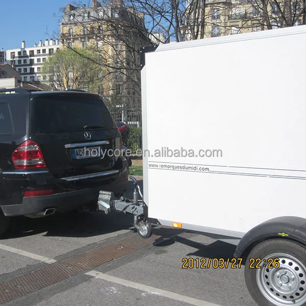 fiberglass enclosed cargo travel trailer made of composite material holypan
